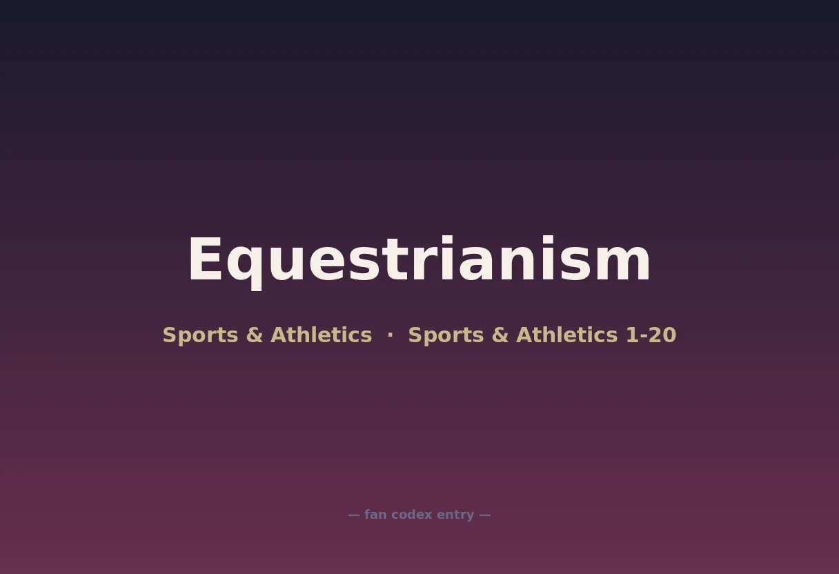 Equestrianism